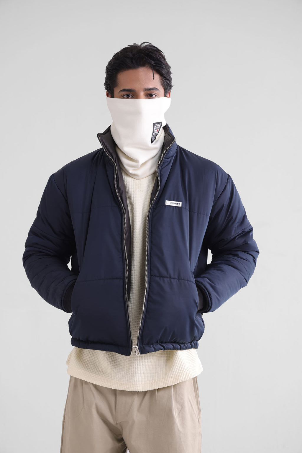 Indigo Blue Puffer Jacket