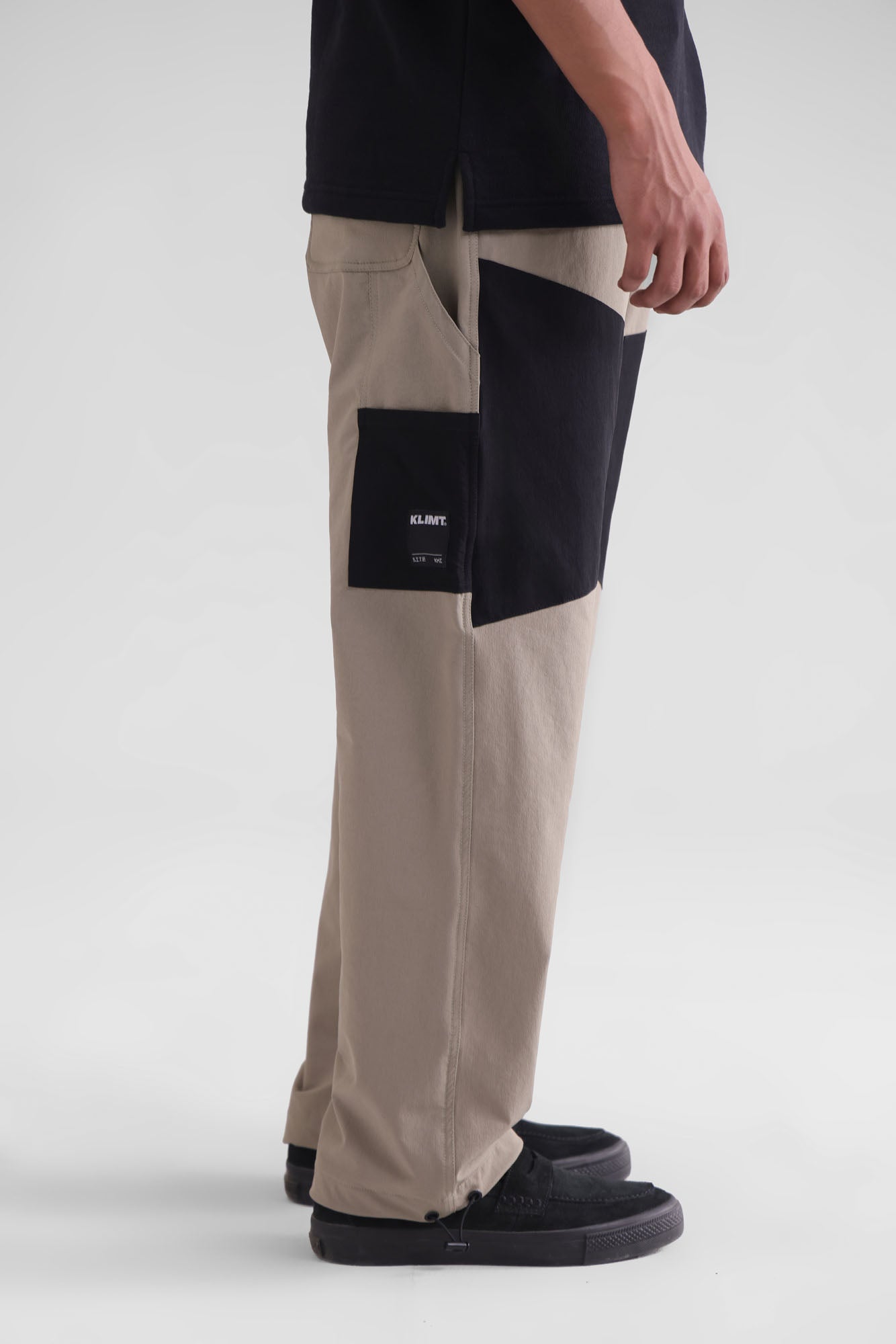 Nylon Colour Block Trousers