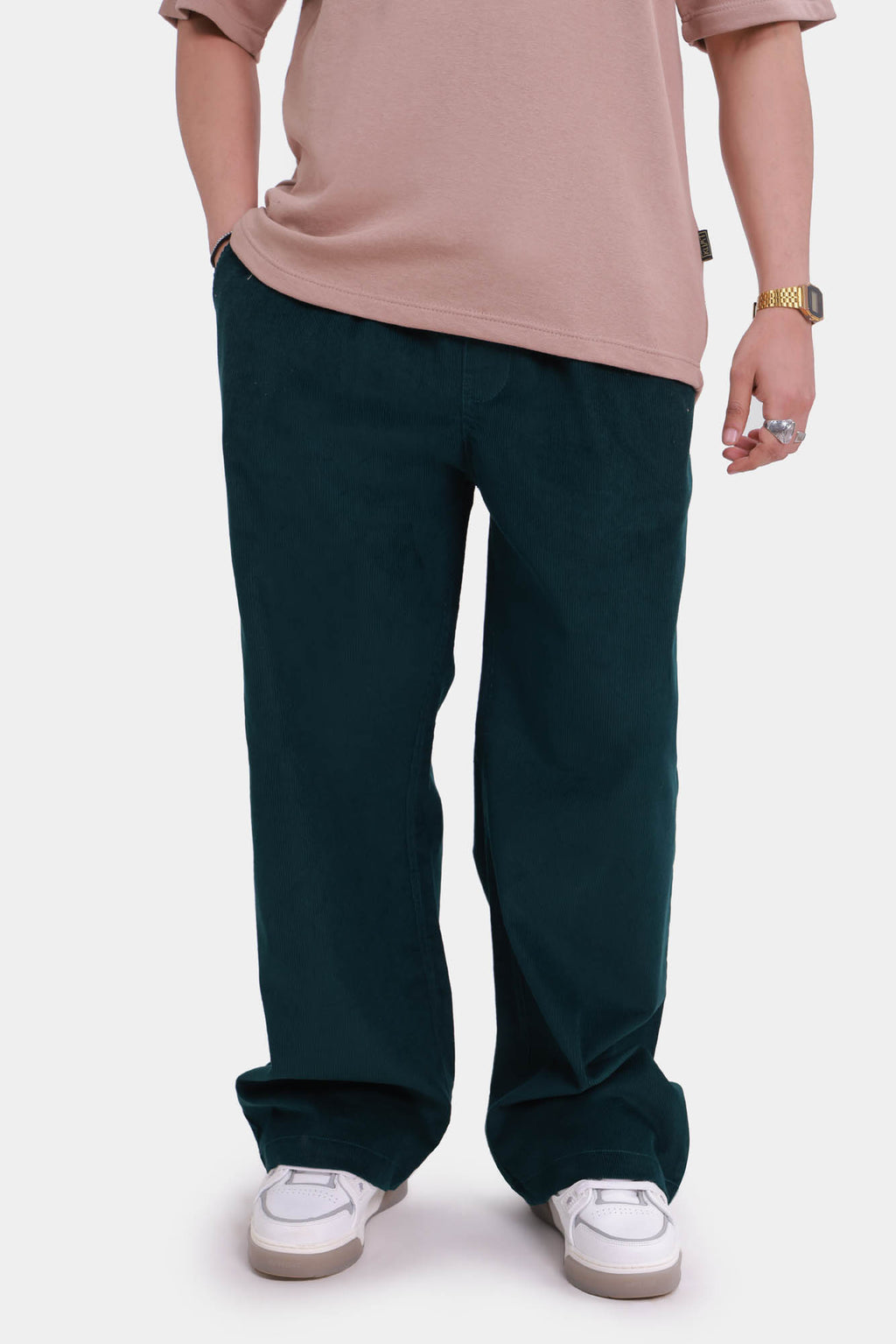 Corduroy Pants - Emerald Green
