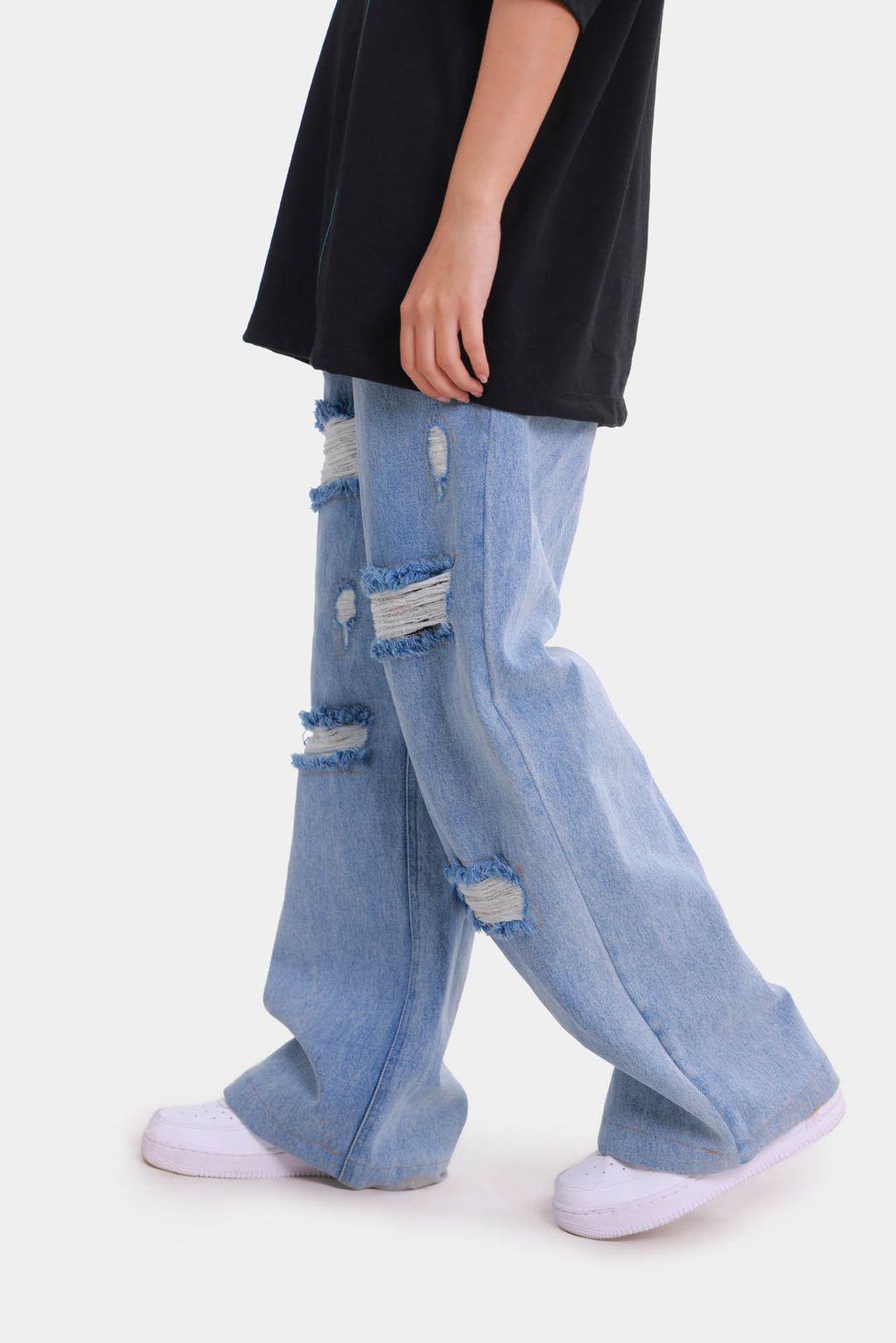 Distressed Denim Jeans