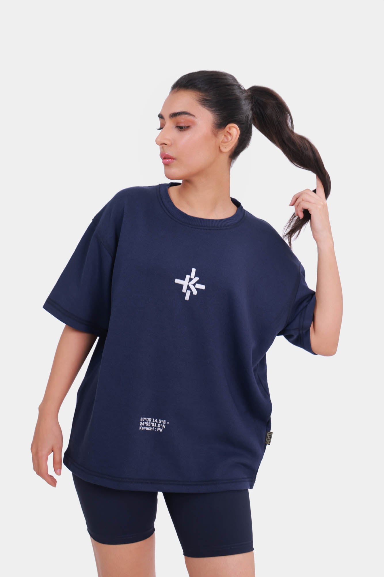 Emblem Tshirt - Indigo Blue