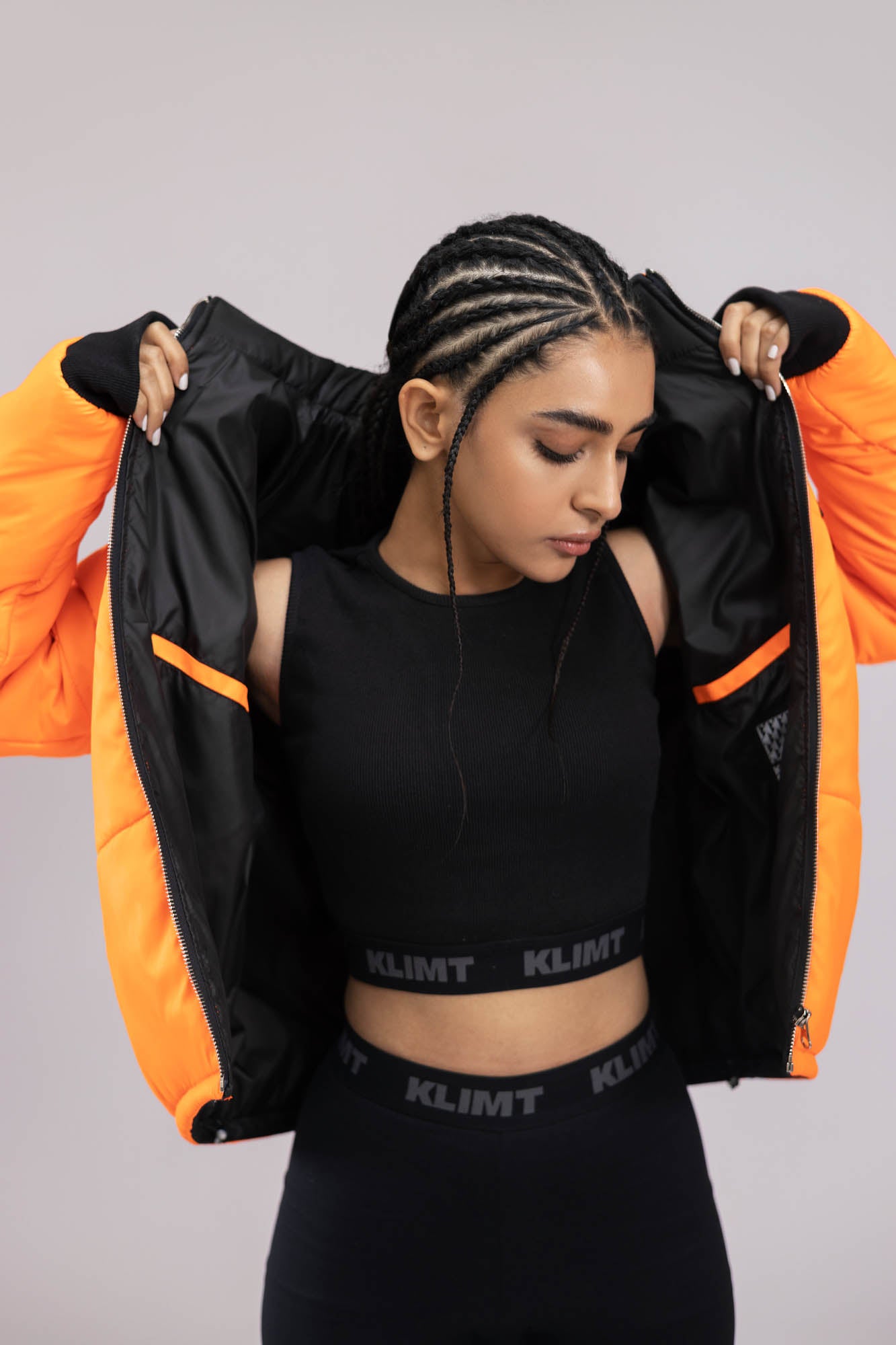 Orange Puffer Jacket