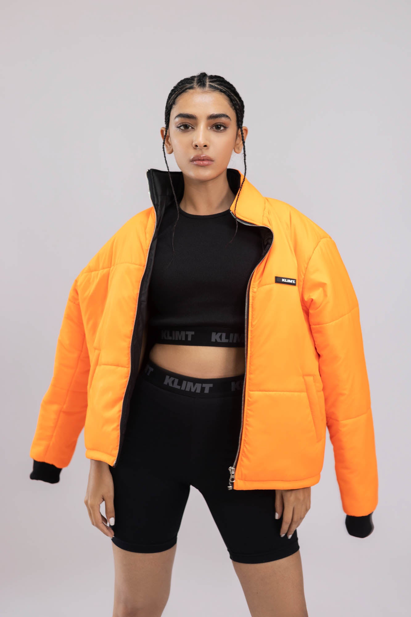 Orange Puffer Jacket