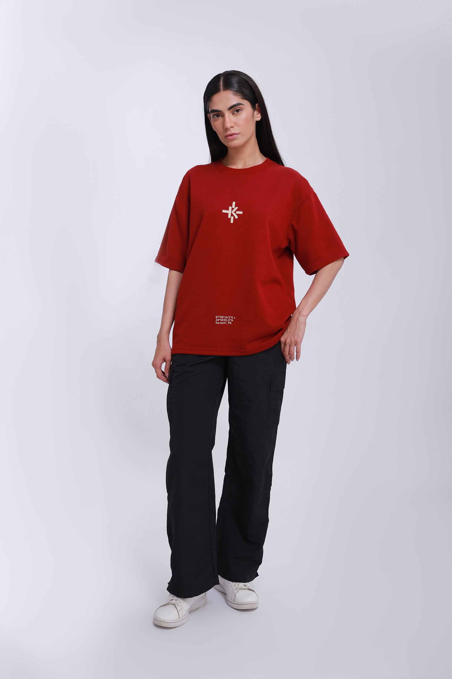 Emblem Tshirt - Burgundy