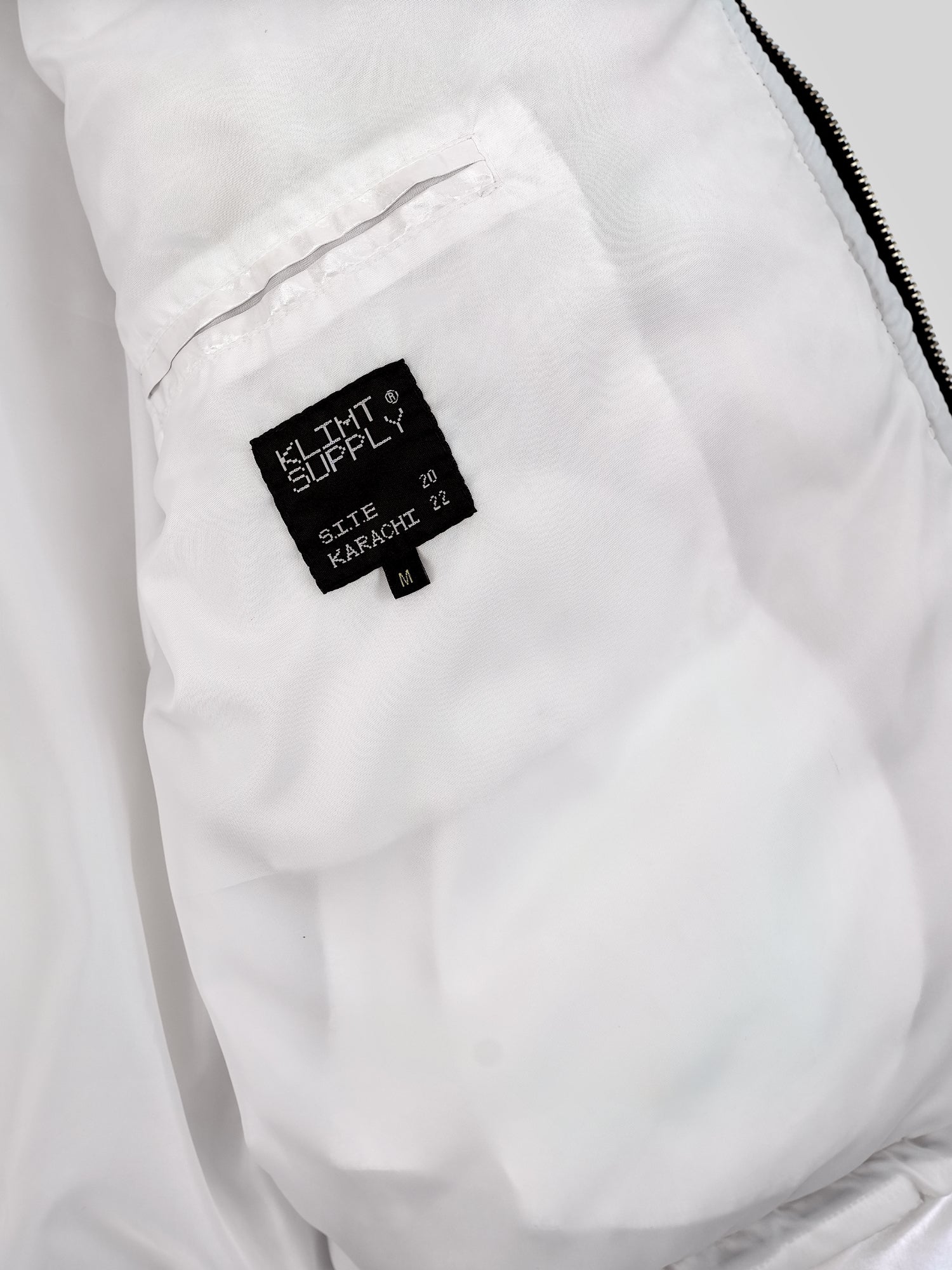 Pearl White - Vinyl Puffer Jacket
