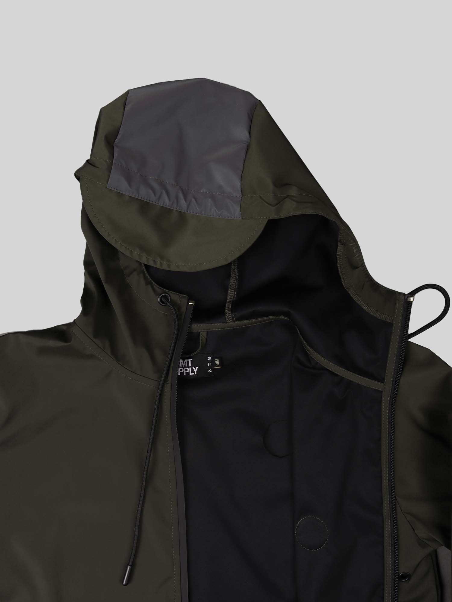 Holographic Rain Jacket - Olive